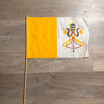 Vintage 1950s Vatican City Flag