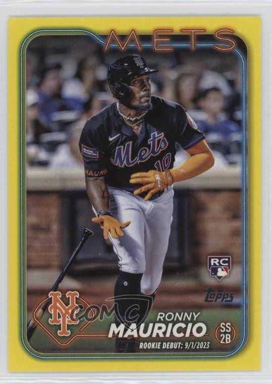 2024 Topps Update Rookie Debut Yellow Ronny Mauricio #US157 Rookie RC 1hn2