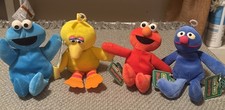 Assorted Sesame Street Plush Toy Dolls 4ct