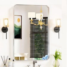 24 36 Silver Bathroom Vanity Mirror for Over Sink - Decorative Bathroom Mirrors