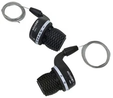 MICROSHIFT MS25-6 Mountain Bike Bicycle Twist Shifters For Shimano 3x6 Speed