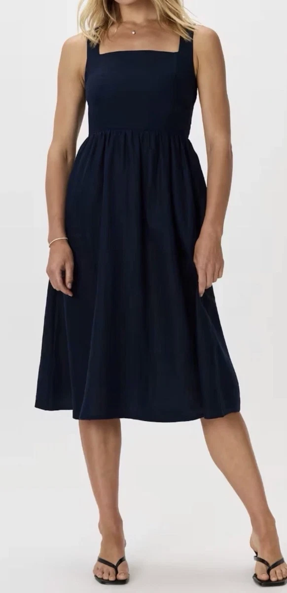 chinese dress ladies Cotton Linen V Neck Casual Summer Dress Vintage Solid Boho 3/4 Sleeve Knee  Length Shift Dress for Elderly Women 2024 at Amazon Women's Clothing store main image 0