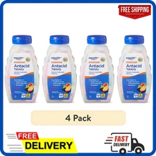 4 Pack Ultra Strength Antacid Chewable Tablets, Fruit Flavored 1000 mg, 72 Count