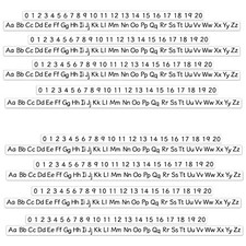 Removable Stickers - Alphabet Letters Desk Strips  Numbers Desk Strips 8