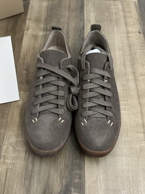 Feit Latex Low Suede Brown Sneakers Sz 35 US Women s 5.5 Made In Italy