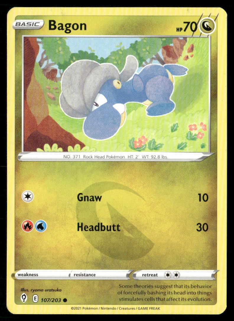 Bagon Evolving Skies 107/203 Common Pokemon Near Mint