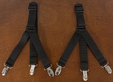 World's Best Shirt Stays from - Made in USA Y Y Style Shirt Stays Black 