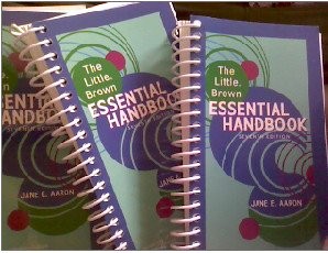 THE LITTLE BROWN ESSENTIAL HANDBOOK - CUSTOM EDITION FOR By Jane E. Aaron