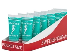 NEW 12 pc Swedish Dream SEAWEED Hand Creme | 3oz Travel-Friendly (NO display)