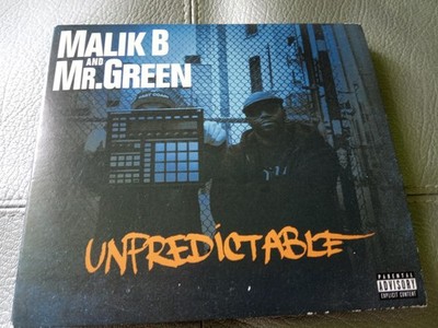 Malik B And Mr. Green   Unpredictable CD R.A. The Rugged Man M-Illatant M-80