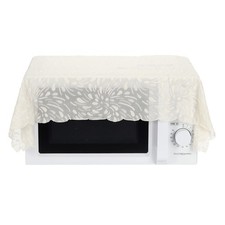 21.7 x 31.5 Inch Printed Sparkling Branches Lace Dust Cover, Beige