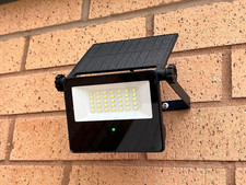 Solar Floodlight with Motion Sensor Led Outdoor Garden WallLight Garage Driveway