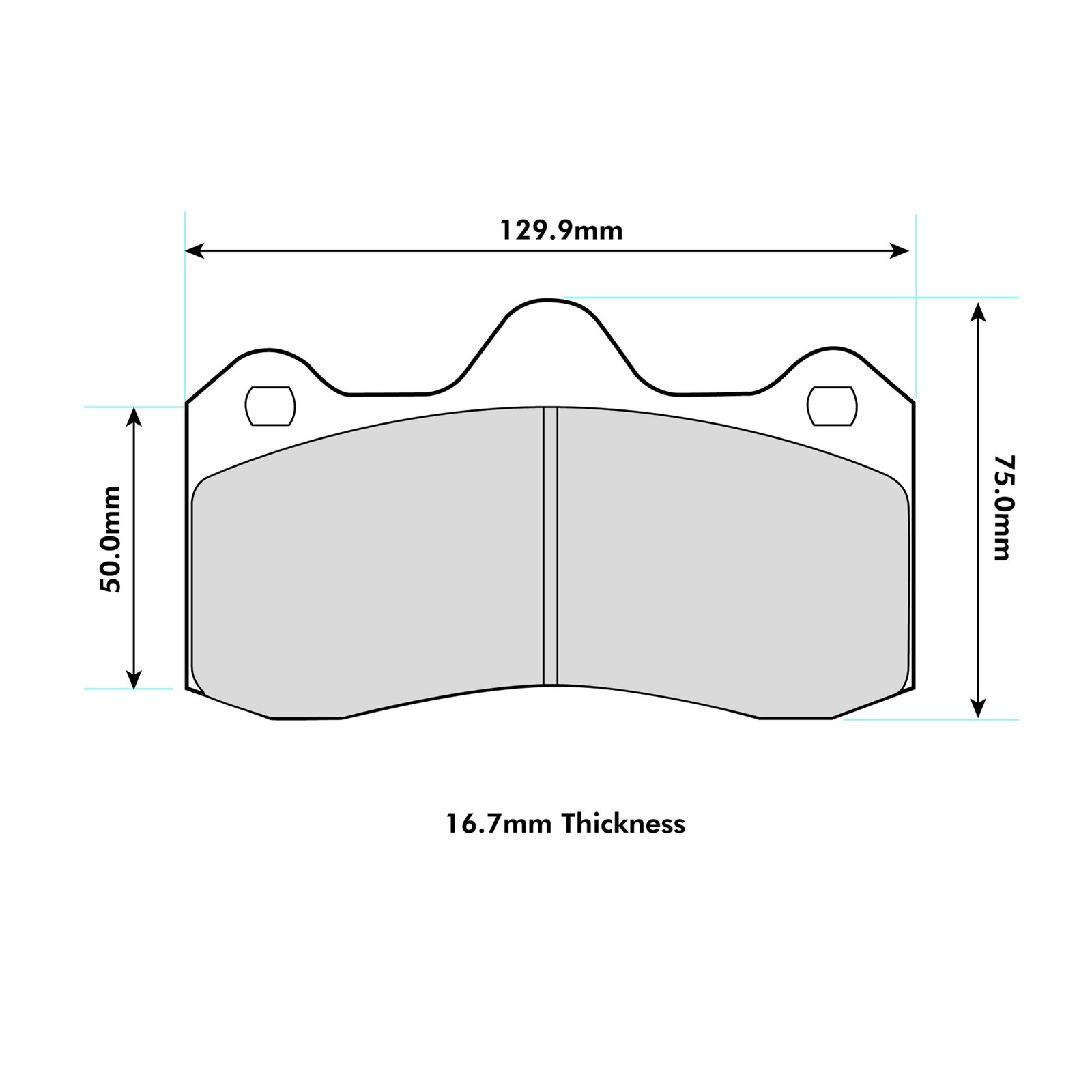 Ferodo DS1.11 Rear Brake Pads Fits Lotus Evora / Evora S / Exige - (FRP3115W)