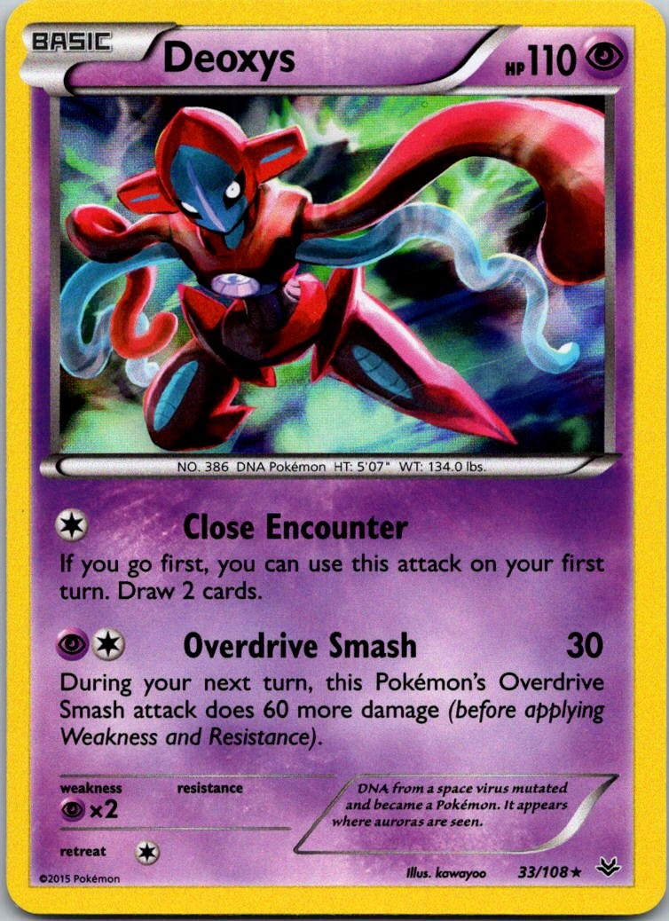 Deoxys Holo Rare XY - Roaring Skies 33/108 LP