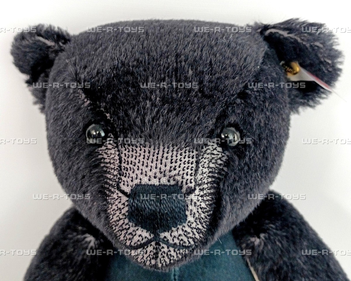 Steiff Rocks! Queen Teddy Bear Black Mohair Red Velvet Paws