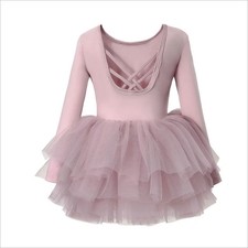 Baby Girl Dress Long Sleeve Infant Puffy Ballet Dress Performance Costume
