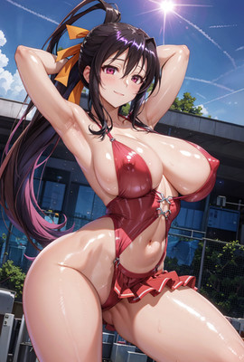 High School DxD Akeno Himejima full artwork waifu anime print #31