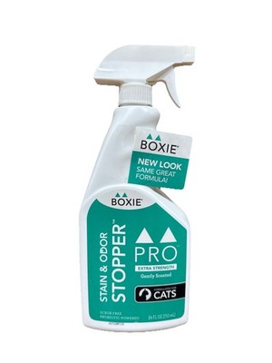 Boxie Stain & Odor Stopper Pro Spray For Cats, Extra Strength, 24 Oz