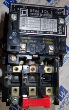 Square D Size 1 Starter 8536SCO3 10HP 600VAC 3 Phase 120V 60Hz Coil TESTED S632