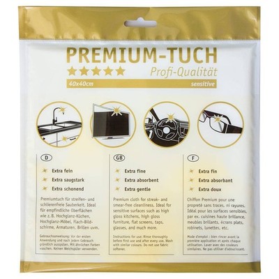 HOTREGA Premium Reinigungstuch sensitive 40x40cm Tuch Poliertuch Microfasertuch