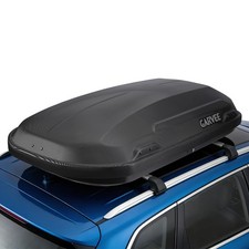 11 Cu Ft Rooftop Cargo Box Abs Hard Shell 135lb Capacity Dual Side Open Lockable
