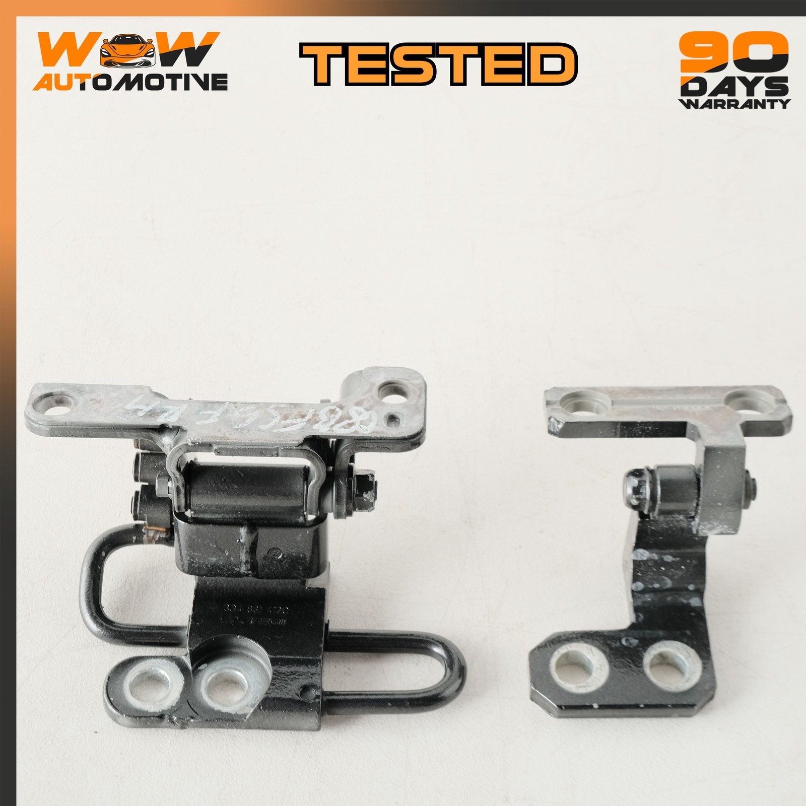 06-13 BENTLEY CONTINENTAL FLYING SPUR FRONT RIGHT LOWER UPPER DOOR HINGE SET OEM