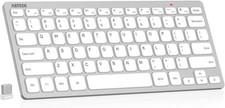 2.4G Wireless Keyboard Ultra Slim and Compact Keyboard with Media Hotkeys
