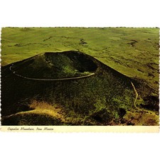 De colección Capulin Mountain Nuevo México Postal Vista Aérea Cono de Ceniza Volcánica Casi Nuevo