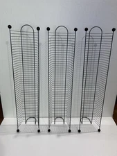 Lot Of 3, 38 Inch Metal Wire DVD / Game Storage Rack Tower, Each Holds 45 Discs