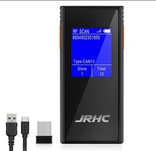 Barcode Scanner Wireless 1D 2D Mini Reader 1.77 Inch Screen Rechargeable