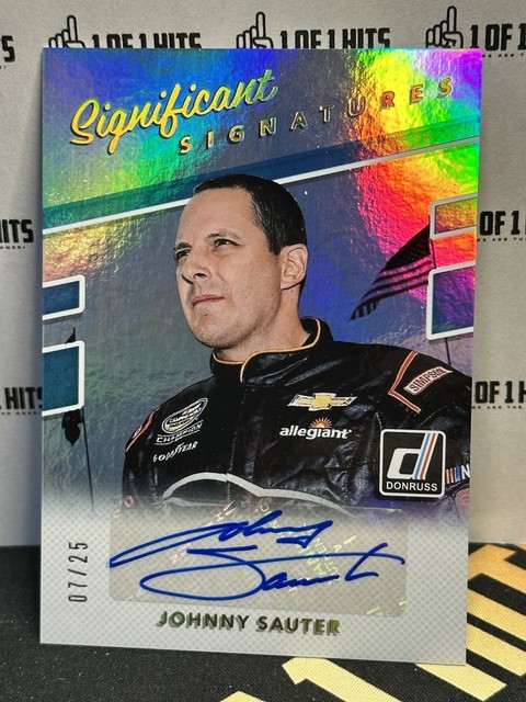 2018 Panini Donruss JOHNNY SAUTER Significant Signatures Holo Gold /25
