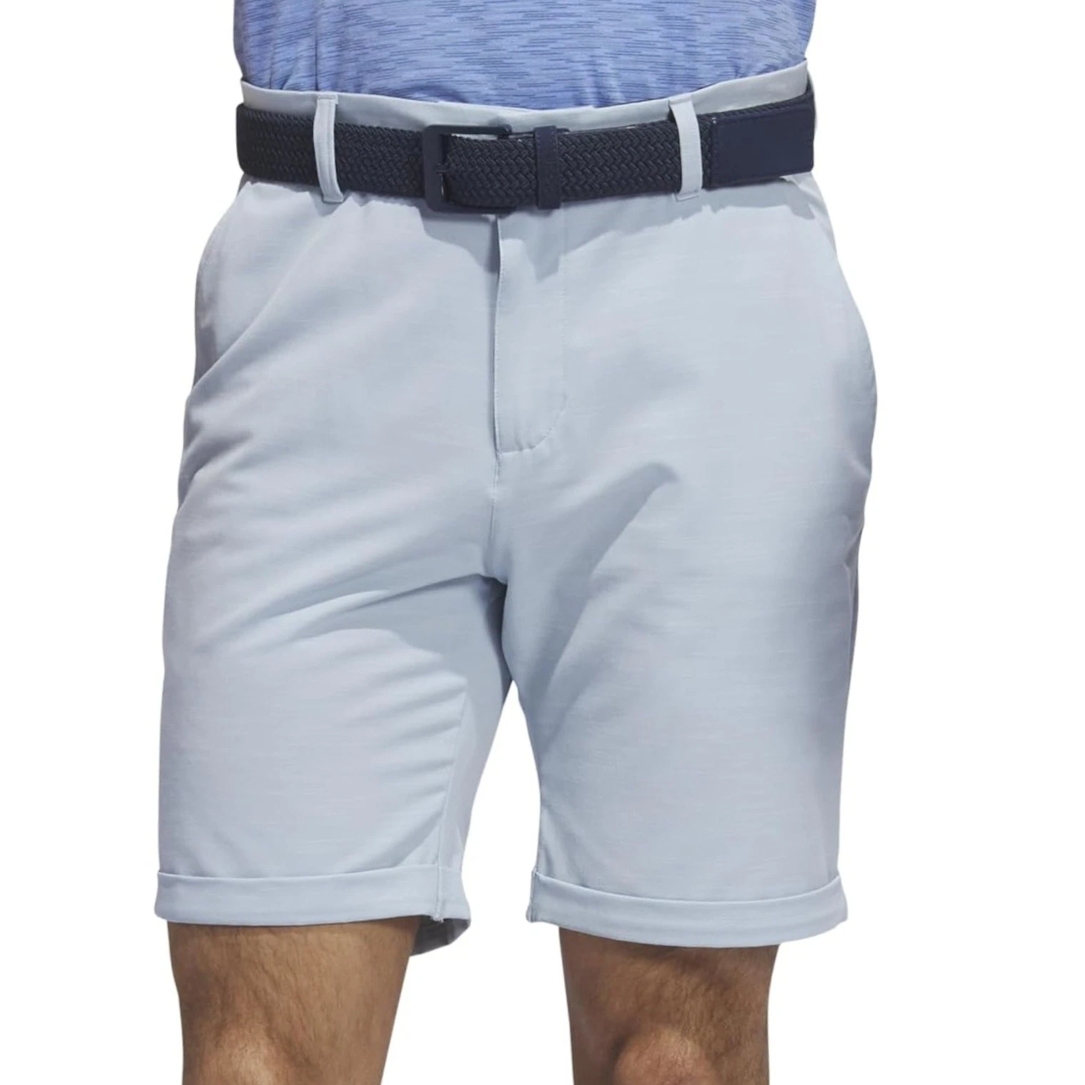 Mens Adidas Golf Flat Front Walking Shorts Size 40 Wonder Blue Stretch
