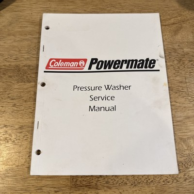 #ad #ad Coleman Powermate Portable Pressure Washers 1995 Service Manual $9.88
