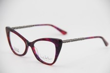 NEW NICOLE MILLER BORDEAUX C03 PURPLE MARBLE AUTHENTIC FRAMES EYEGLASSES 53-17
