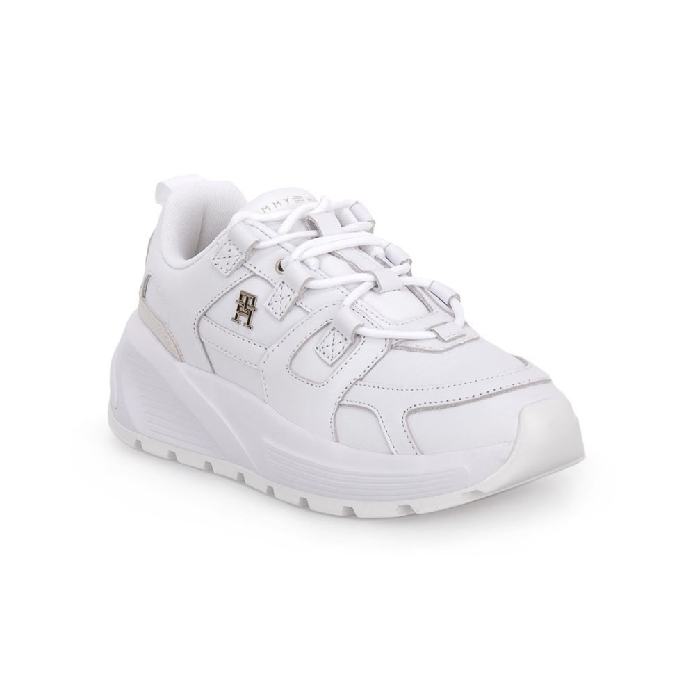 Shoes Universal women Tommy Hilfiger Ybs Premium Runner FW0FW07340YBS White