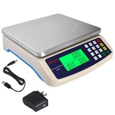 Commercial Weight-Price Scale 40kg / 1g, Professional Market Scale with Count...