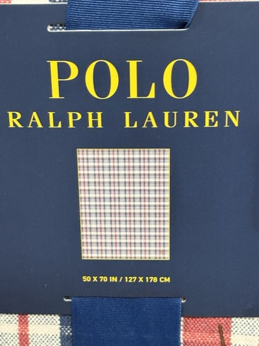Polo Bear Blanket NWT Ralph Lauren Fisherman 100% Cotton Throw Fishing Outdoors - Picture 3 of 6
