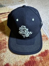 OC Sports Rocket City Trash Pandas Black/Mint Snapback Hat MiLB Kids Baseball