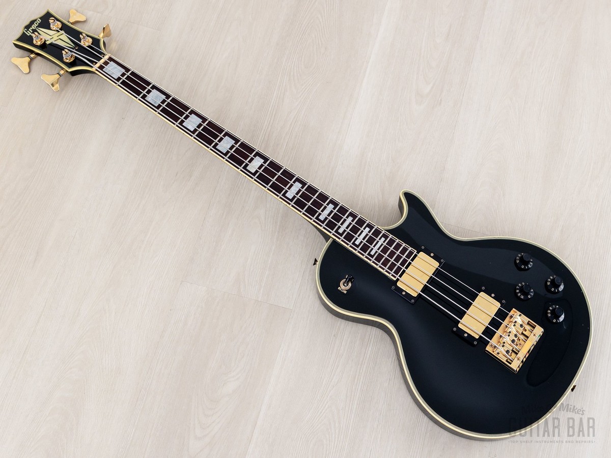 1992 Greco EGB-100 Custom Black Beauty Vintage Short Scale Bass