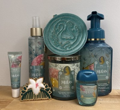Bath & Body Disney Princess Mulan Pocketbac Holder Coin Purse Soap Shimmer Gloss