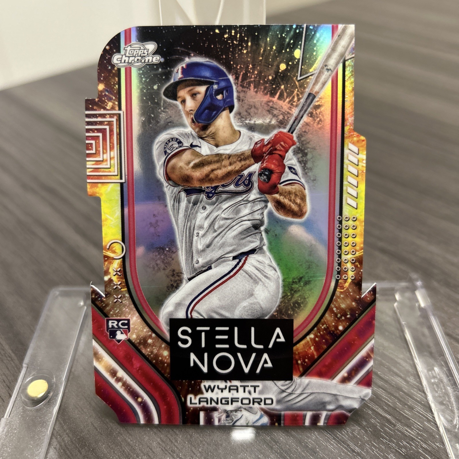 WYATT LANGFORD 2024 TOPPS COSMIC CHROME #SN-8 DIE-CUT ROOKIE STELLA NOVA T6509