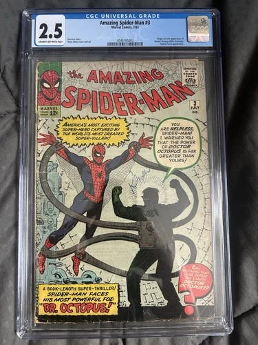 The Amazing Spider-Man #3 (Marvel Comics July 1963) 1st Doc Ock CGC 2.5