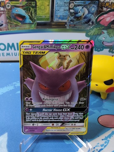 Gengar & Mimikyu GX - 53/181 - Pokemon Team Up Sun & Moon Ultra Rare Card NM