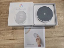 Google Nest 4th Generation Smart Programmable Thermostat Snow - GA01334-US