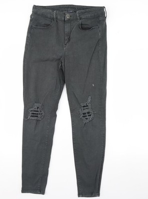American Eagle Damen grün Denim Skinny Jeans Größe 32 L30 in