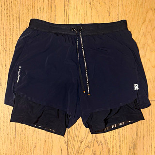 Bandit Men's Black Vento 2 in 1 Running Shorts w/ Liner 5" Inseam M