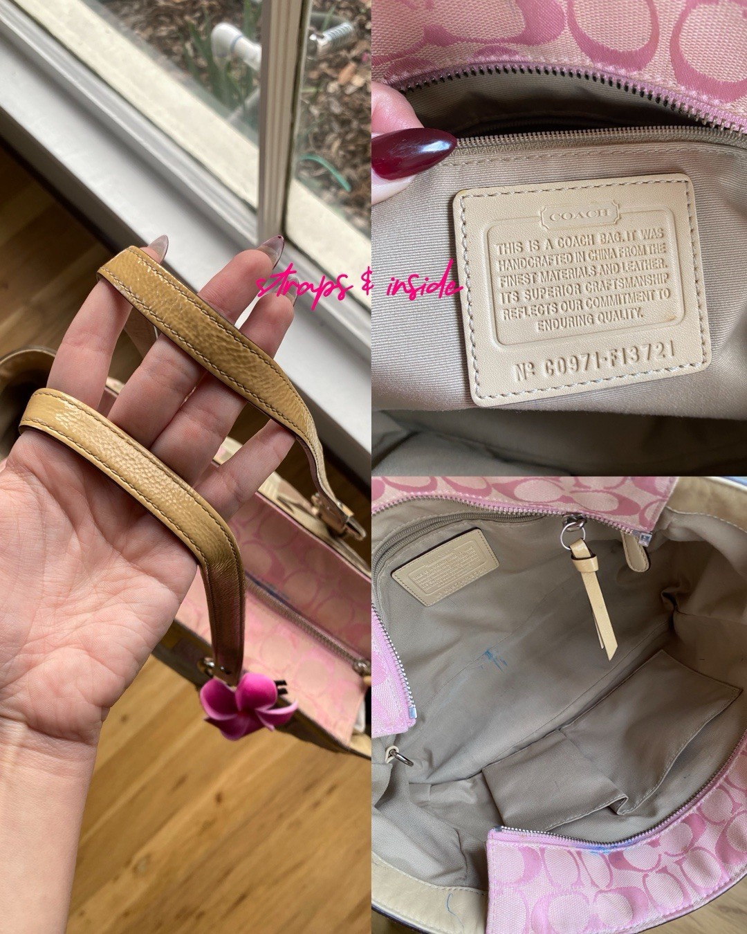 Authentic Coach Patchwork Multicolor Medium Shoul… - image 7