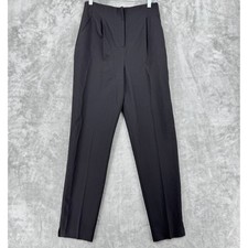 ASOS Pants Womens 6 High Waisted Pleated Tapered Trouser Office Career Black