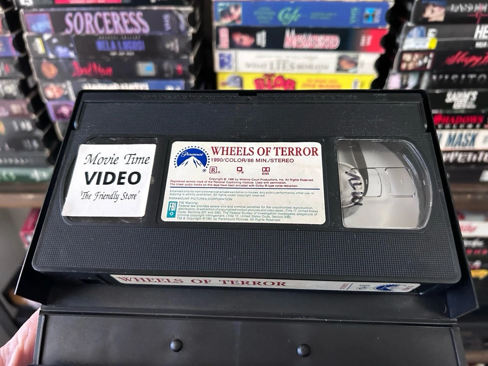 Wheels Of Terror VHS Tape Rare Horror Cult Film Killer Car HTF OOP 90s Weird - Image 4 of 4
