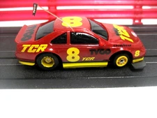 NEW Tyco TCR  chassis  # 8 Red Ford TCR Stock CAR